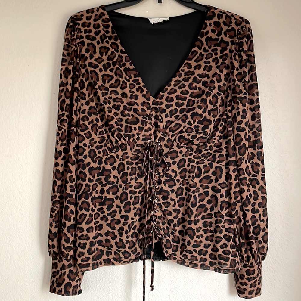 Leopard print blouse